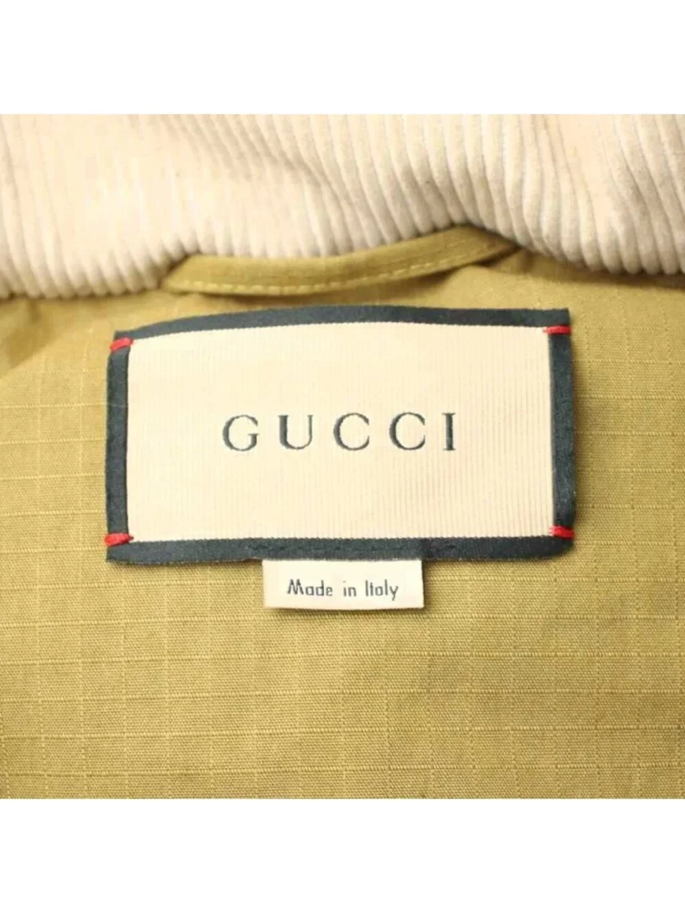 Gucci Down Vest 2-Way Patch Logo 50 Orange Brown MW